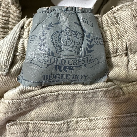 Bugle Boy vintage tan jean shorts size 7 - Picture 4 of 4